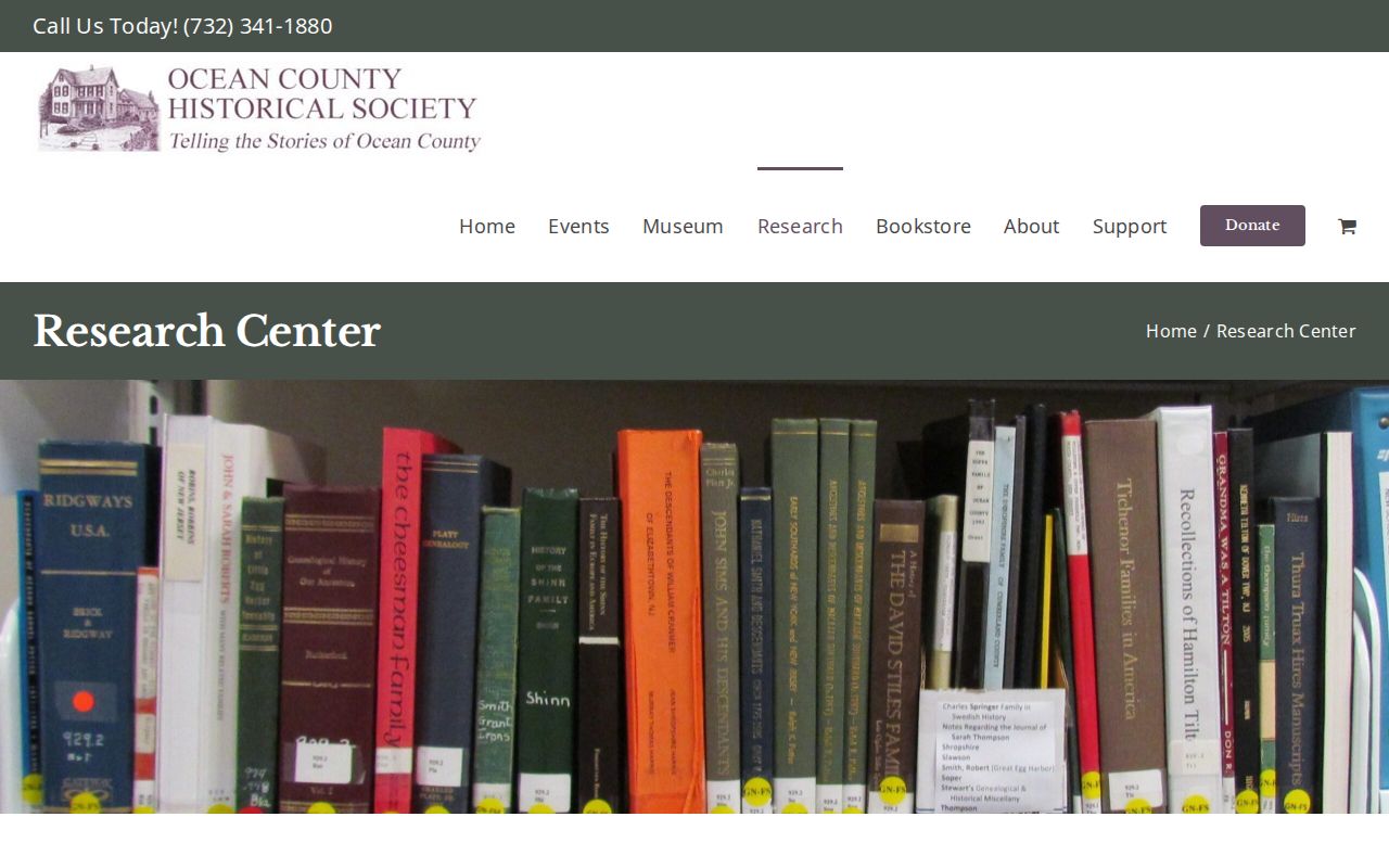 Lacey Township city directory research lead at the Ocean County Historical Society Research Center