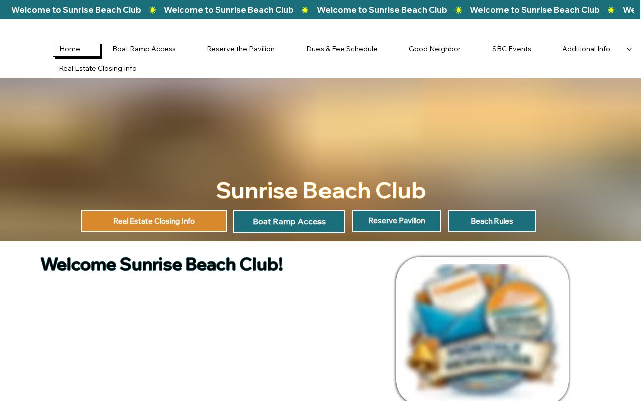 Lacey Township neighbors community contact page for the Sunrise Beach property owners association
